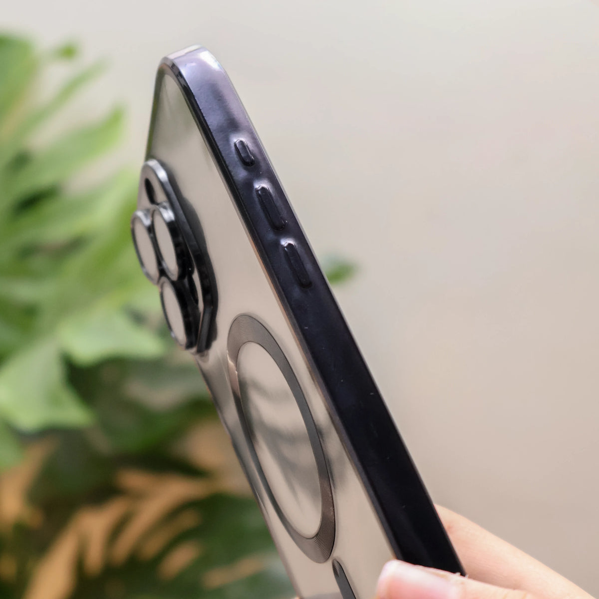 Glossy Magsafe Camera Protectionb Case iPhone 15 Pro Max