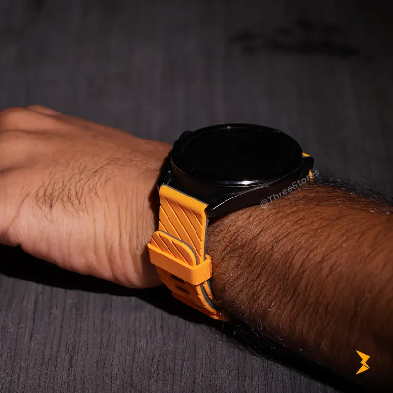 GUOi Diagonal Sport Silicone Strap For Smart Watch 22MM