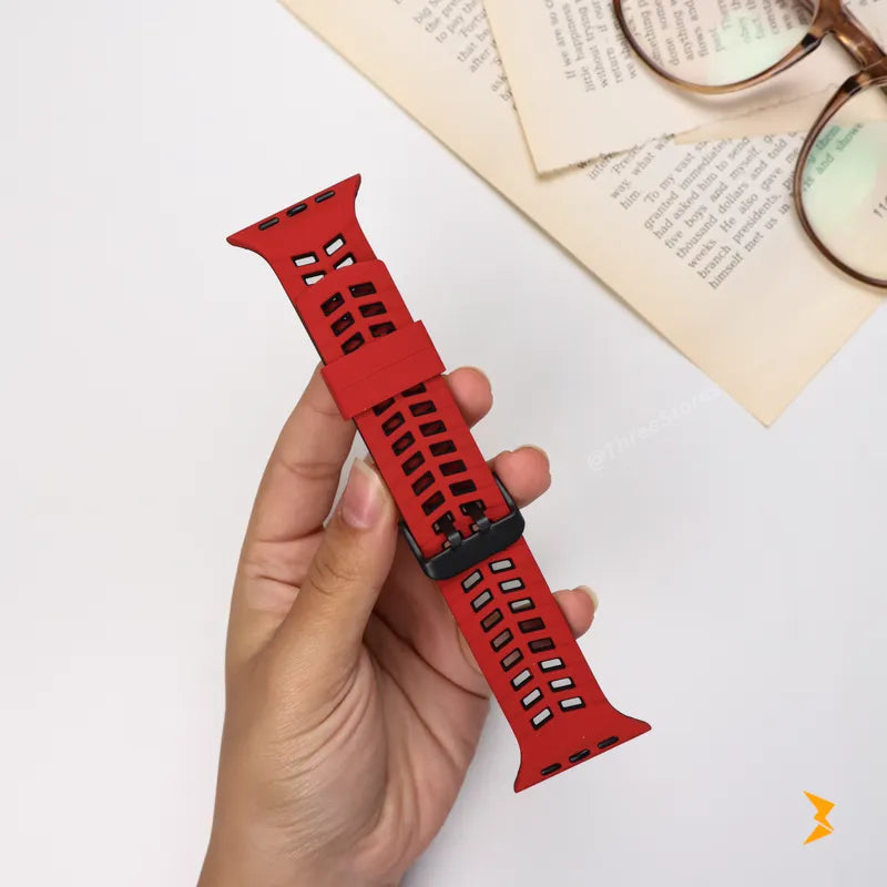 Recci GridX Sport Silicone Strap For Apple Watch