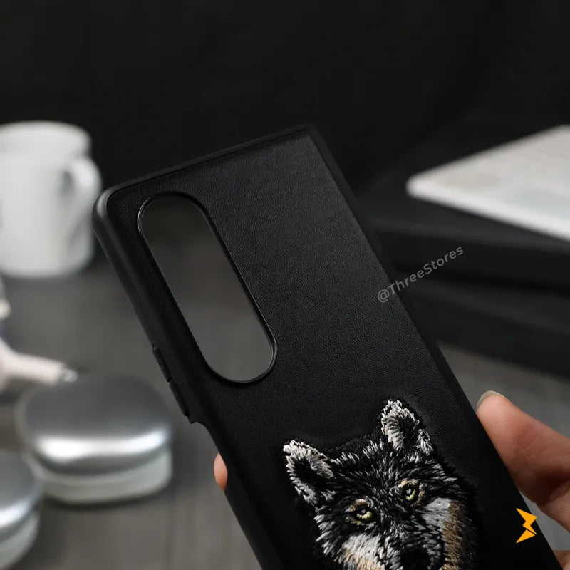 Wild Edge Leather Case Samsung Z Fold 4