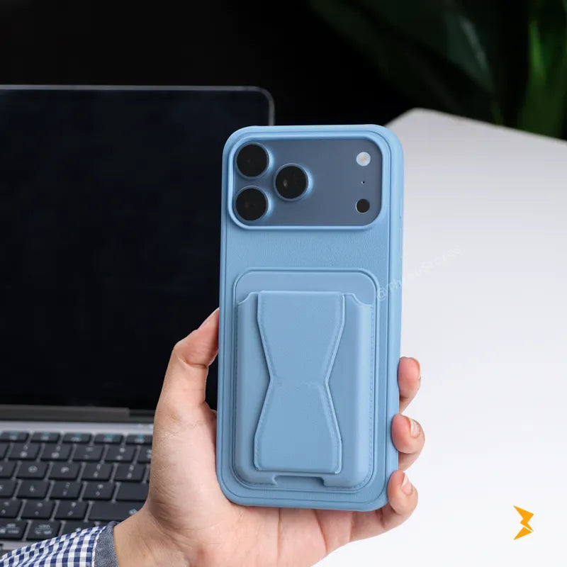 HDD Fionke Stand Leather Case iPhone 17/18 Pro Max