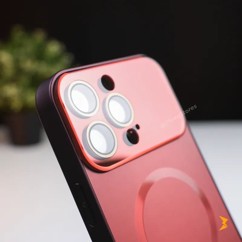 Burgundy Glow Camera Protection Magsafe Case iPhone 13 Pro Max