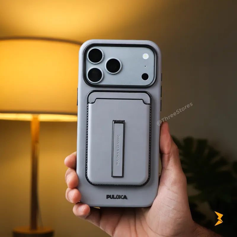 Puloka Magnetic Stand Wallet Case iPhone 17/18 Pro Max