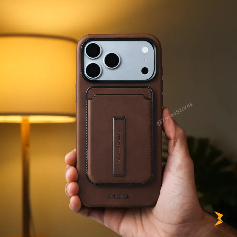Puloka Magnetic Stand Wallet Case iPhone 17/18 Pro Max