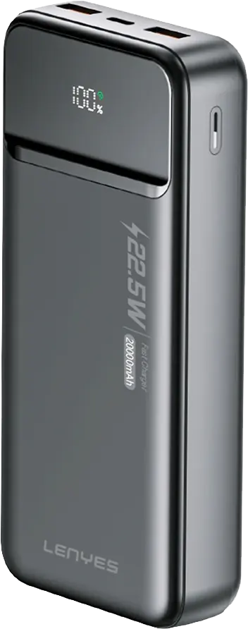 Lenyes 20000mAh 22.5W PD QC Digital Display Power Bank PX254D