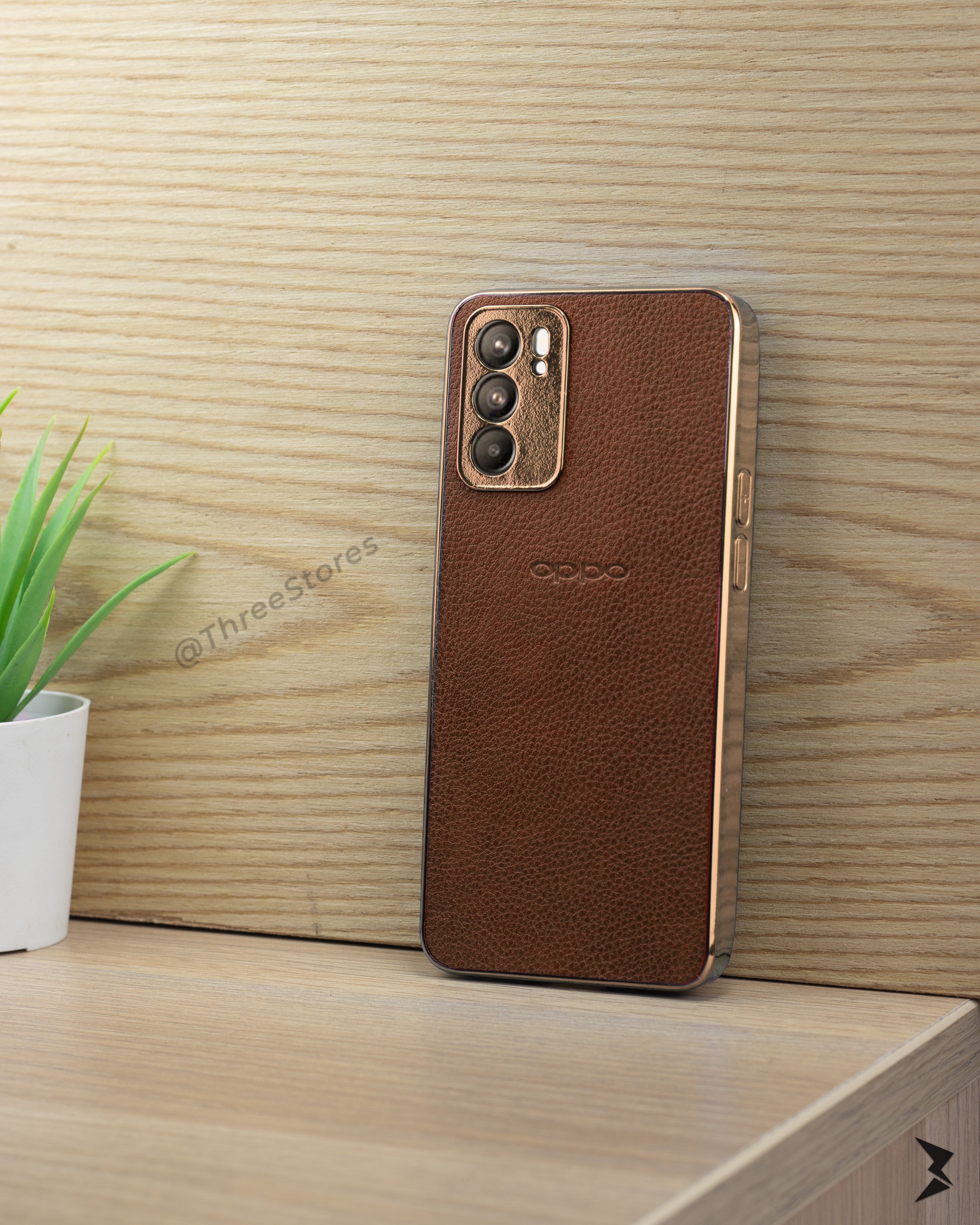 Leather Camera Protection Case Oppo Reno 6 5G