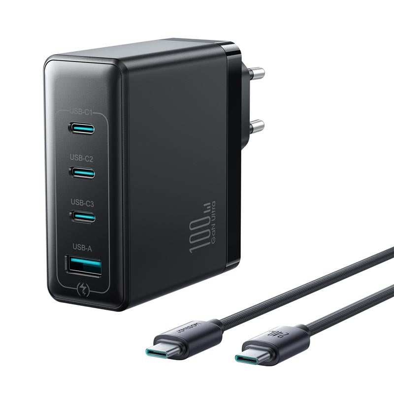 JOYROOM 100W GaN Charger Set with 2M Type-C To Type-C Date Cable JR-TG11EU