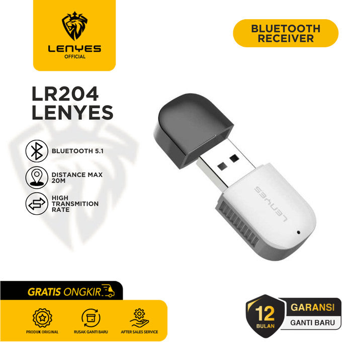 Lenyes Bluetooth 5.1 USB Multi-Device Audio Receiver LR204
