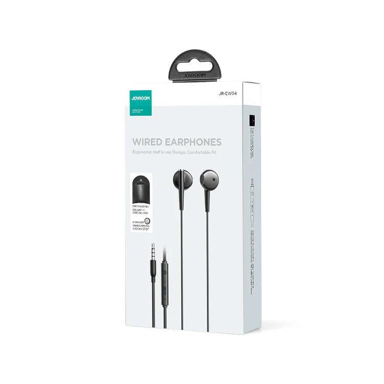 Joyroom Wired Series Half In-Ear Wired Earphones JR-EW04