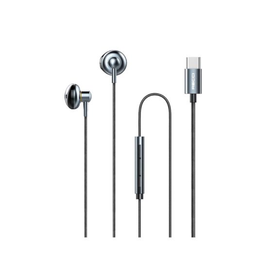 Recci Stereo High-Quality Wired USB-C Earphone REP-L26