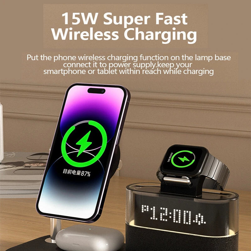 5 in 1 Magnetic Wireless Rgb Charging Station C09