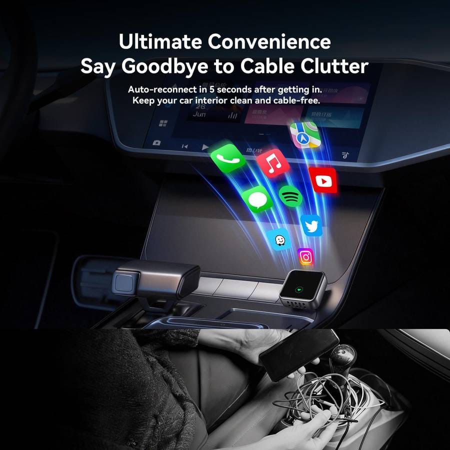 JOYROOM CarPlay Series 2 in 1 CarPlay / Android Auto Wireless Adapter JR-CP3