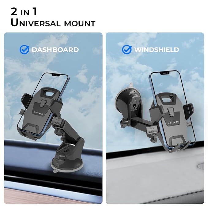 Lenyes 360-Degree Suction Car Phone Holder CR128
