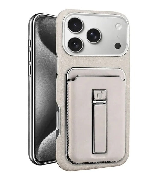 Rimbmax Magnetic Card Holder Leather Case iPhone 17 Pro Max