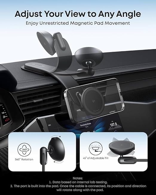 Anker Nano Wireless Car Charger Stand A2216P11