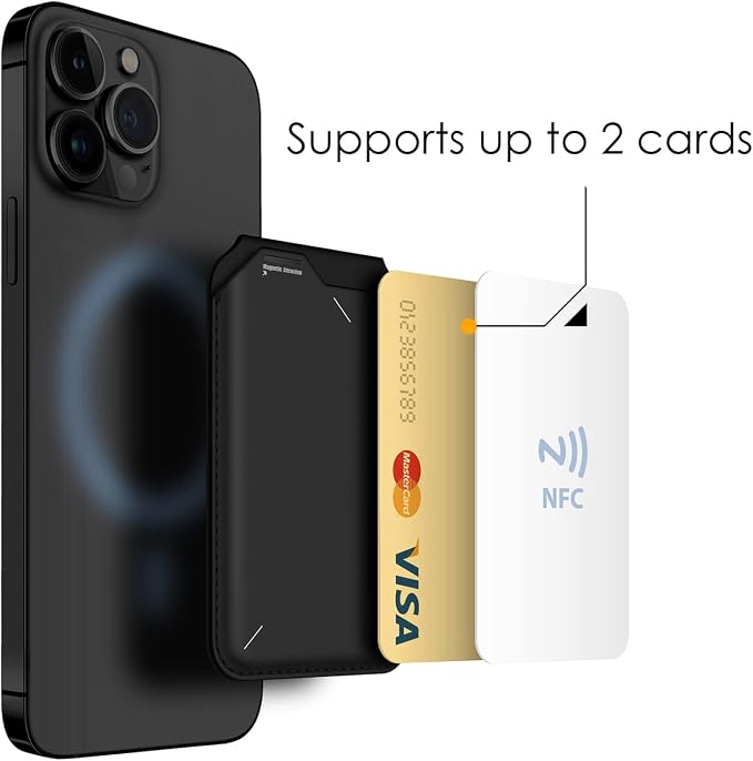 Aulumu Magnetic Card Wallet Holder with MagSafe G02