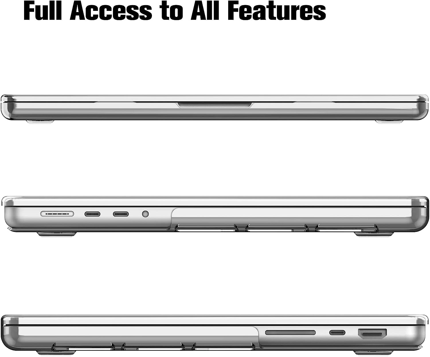 Hard Shell Transparent Case Macbook Pro 16.2