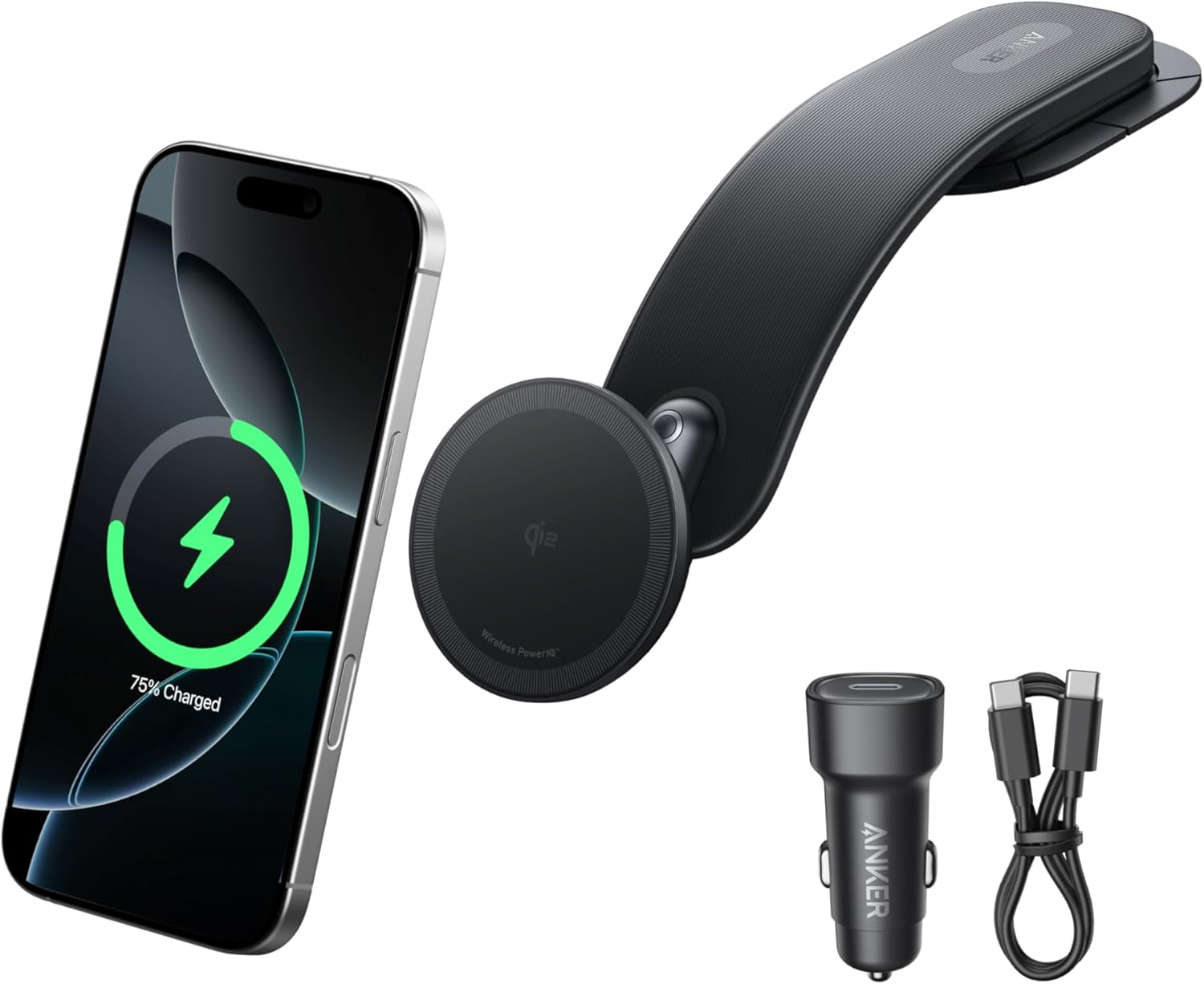 Anker Nano Wireless Car Charger Stand A2216P11