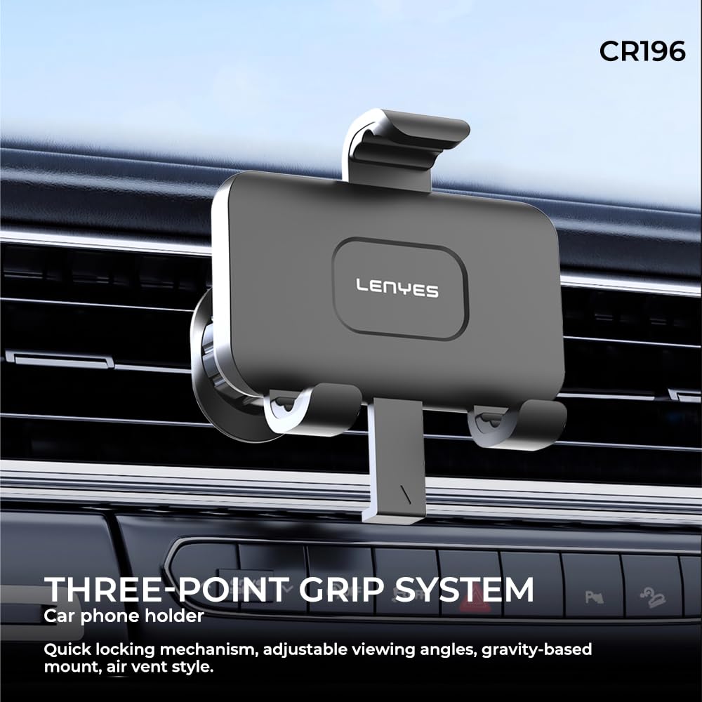 Lenyes Gravity Triangular-Lock Car Phone Holder CR196