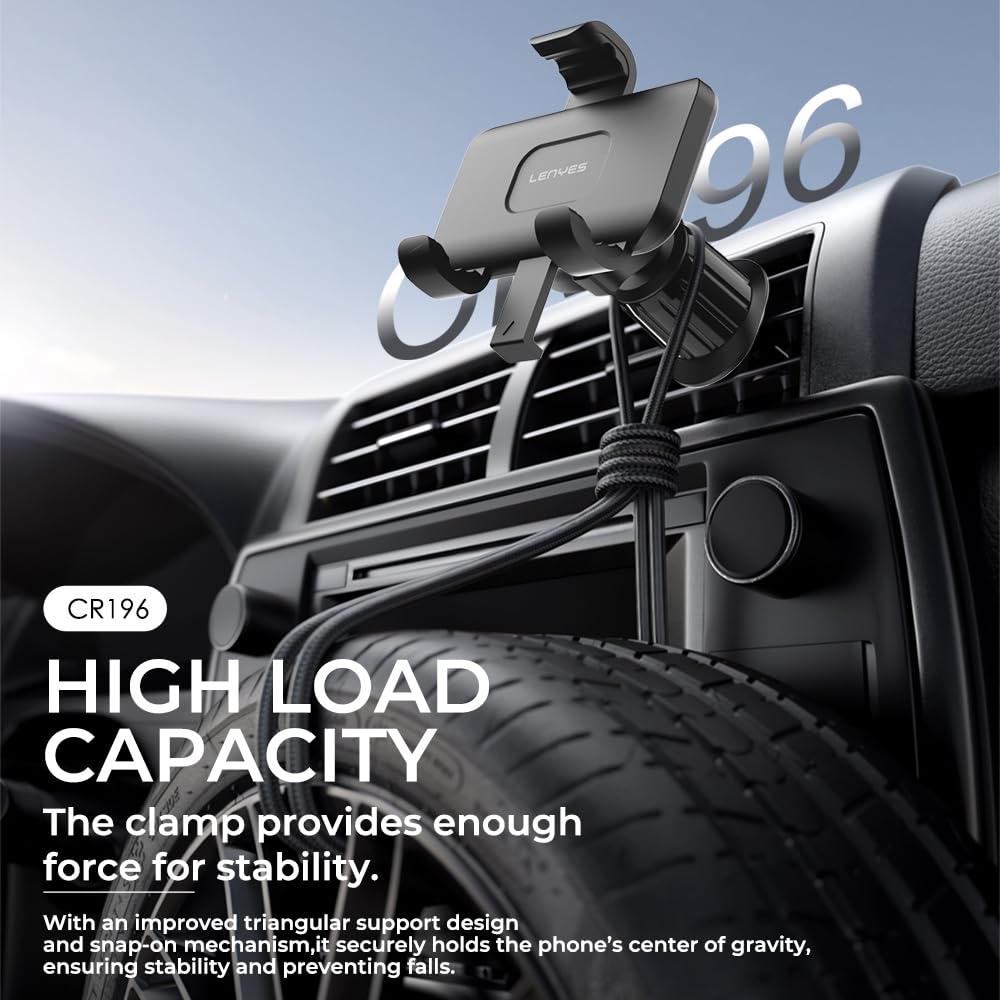 Lenyes Gravity Triangular-Lock Car Phone Holder CR196