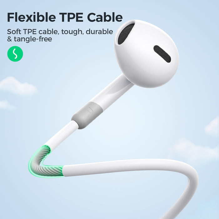 JoyRoom Half In-Ear Wired Earphones JR-EW01