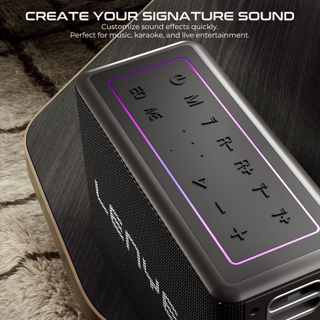 Lenyes Bluetooth 5.3 150W HiFi RGB Karaoke Speaker S861
