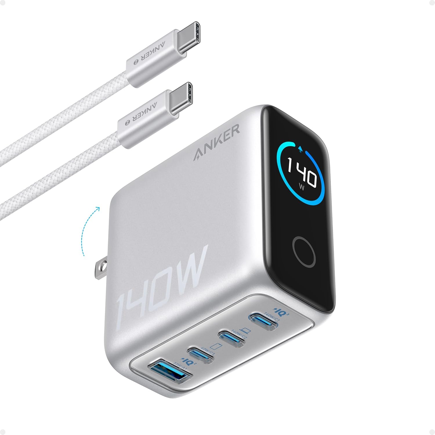 Anker 140W GAN with 4 Ports Fast Charging