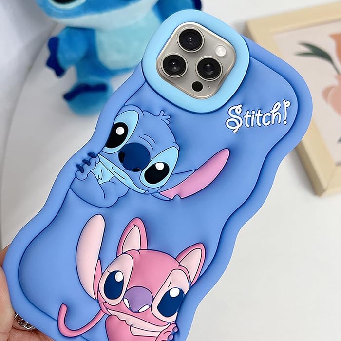 Stitch Silicone Case iPhone 15 Pro