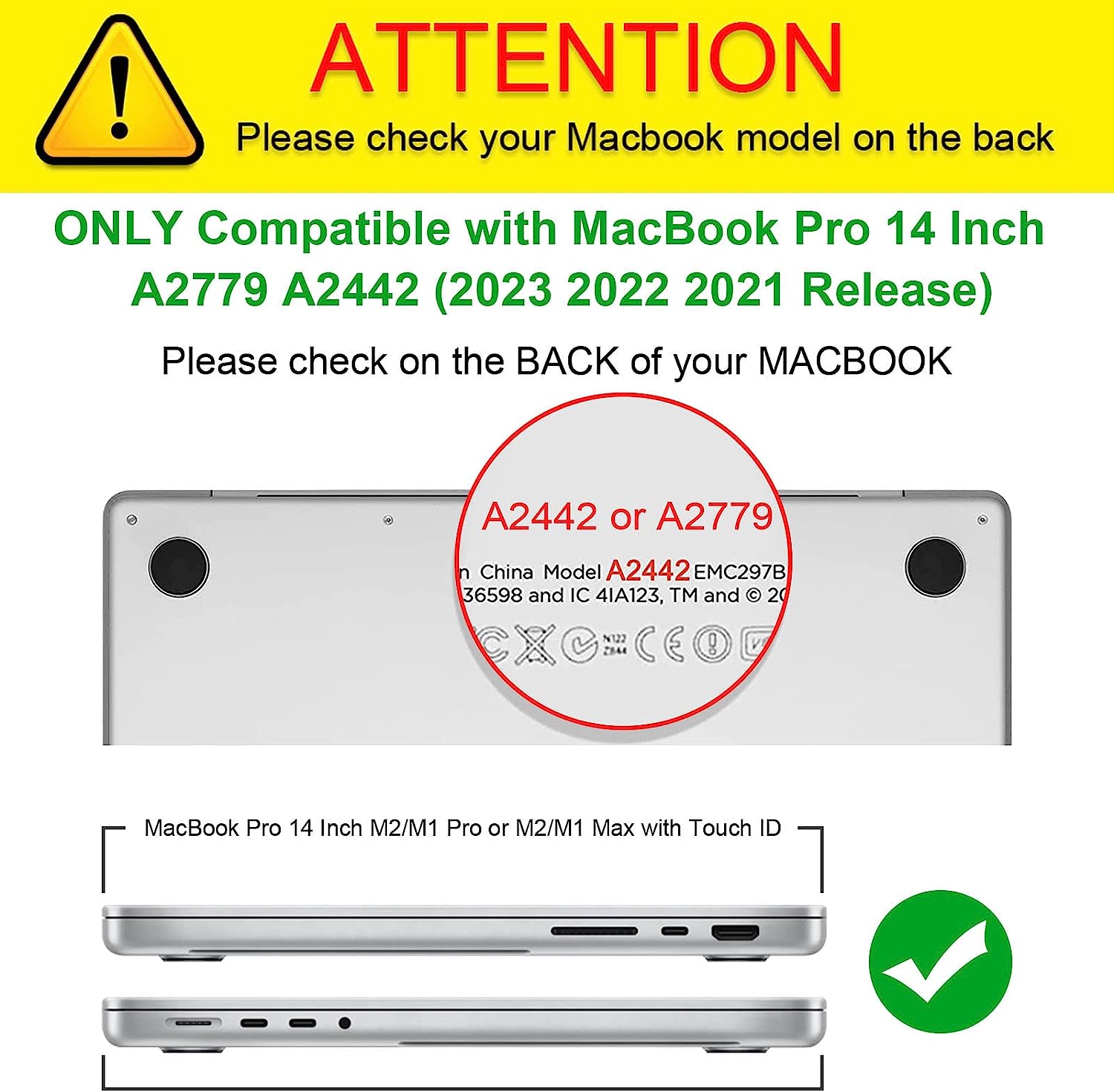 Hard Shell Transparent Case Macbook Pro 14.2