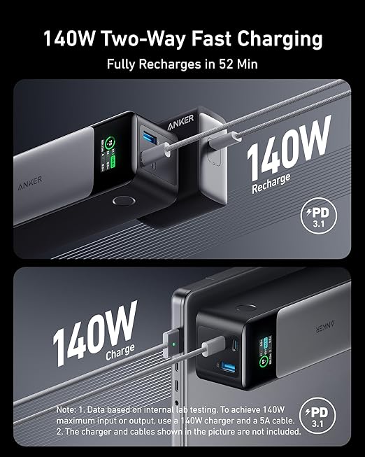 Anker Power Bank 24000MHA 140W (737)