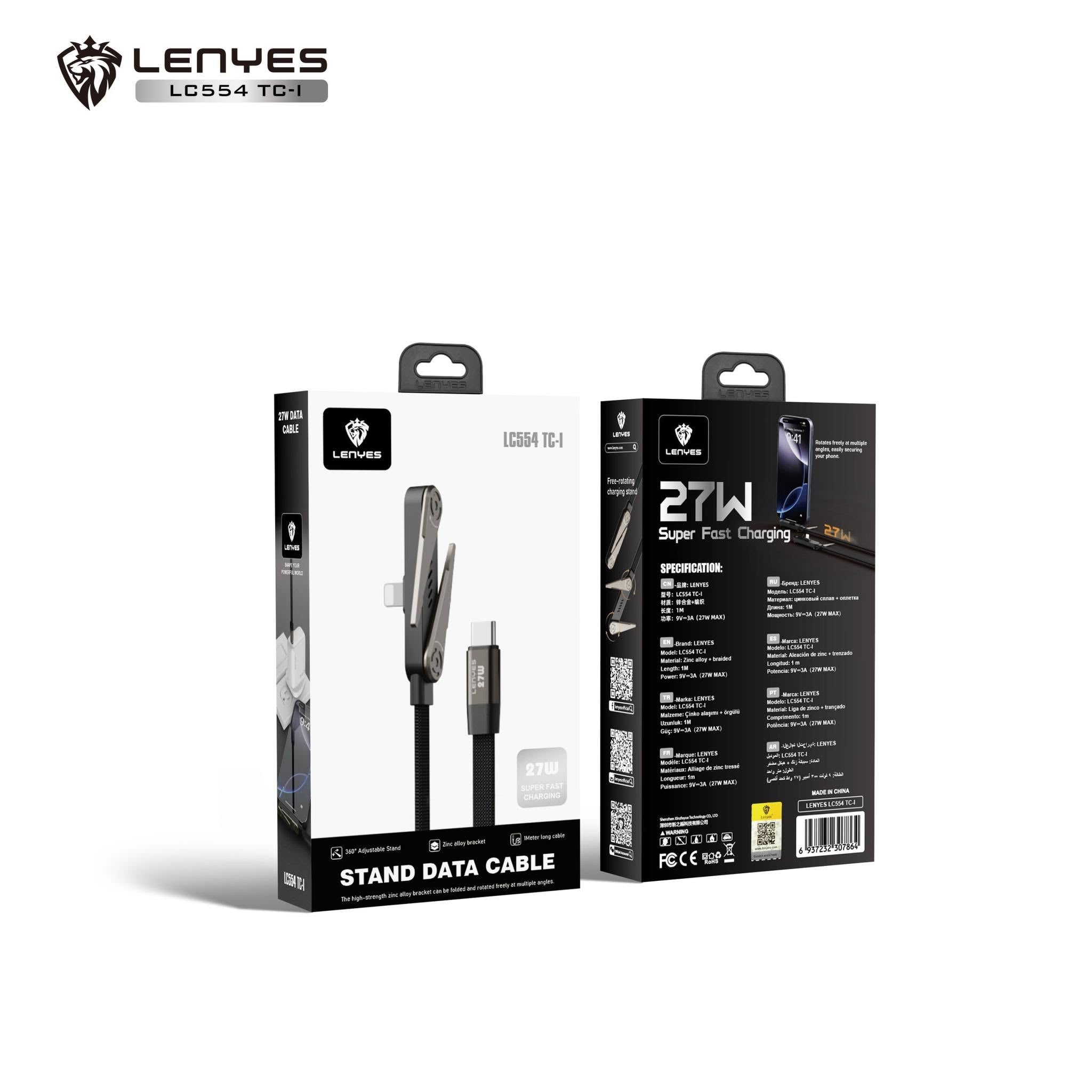 Lenyes Type-C to Lightning 27W Fast Charging  LC554