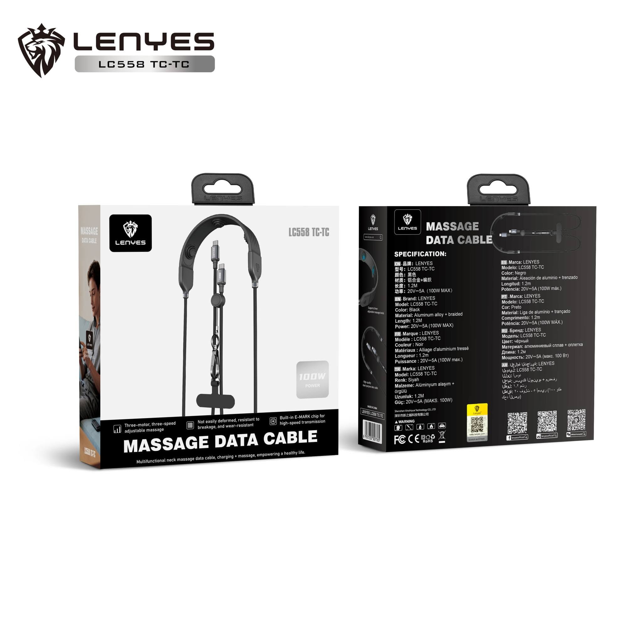 Lenyes Type-C to Type-C 100W Fast Charging Cable LC558