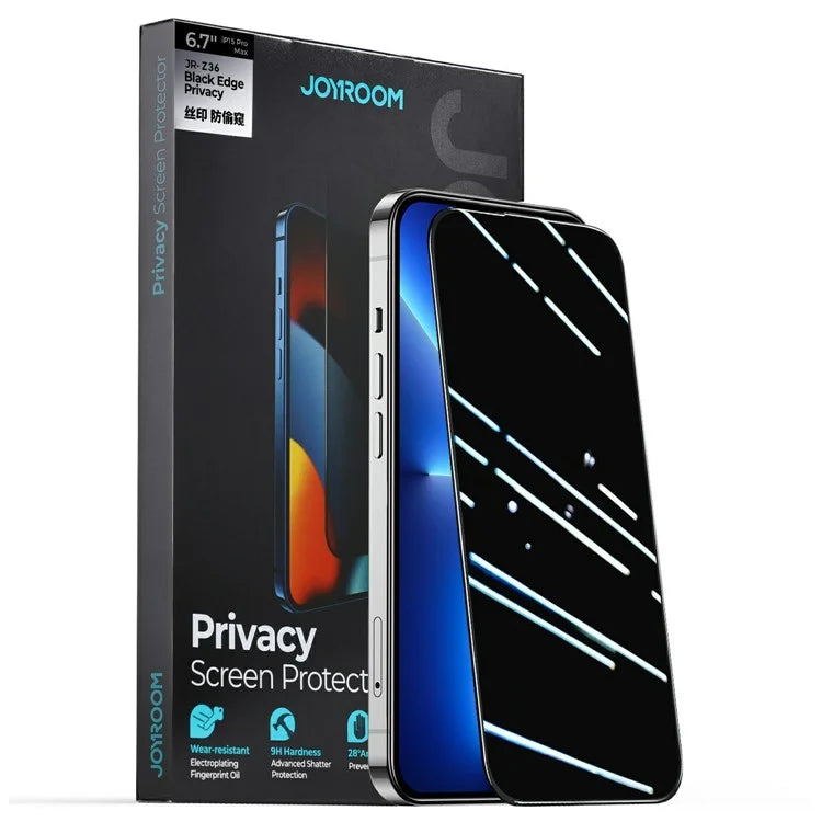 Joyroom Privacy Glass Screen Protector iPhone 15 Pro