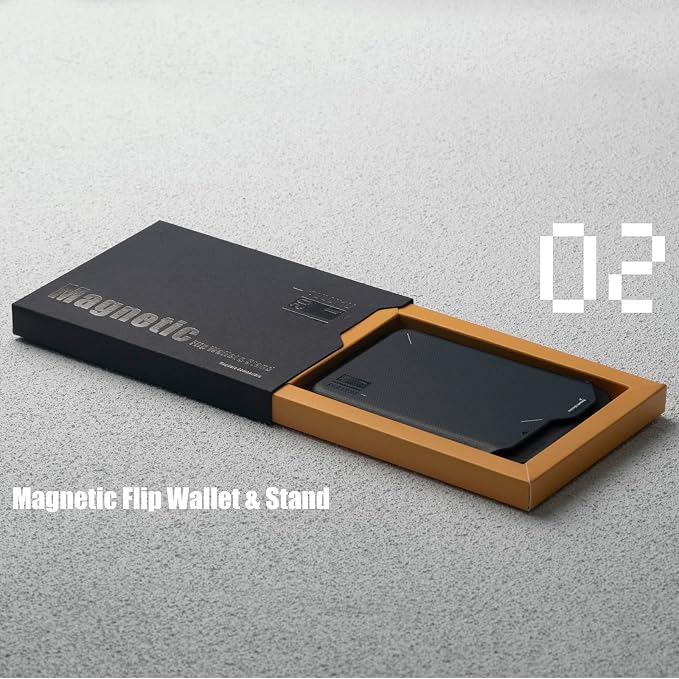 Aulumu Magnetic Card Wallet Holder with MagSafe G02