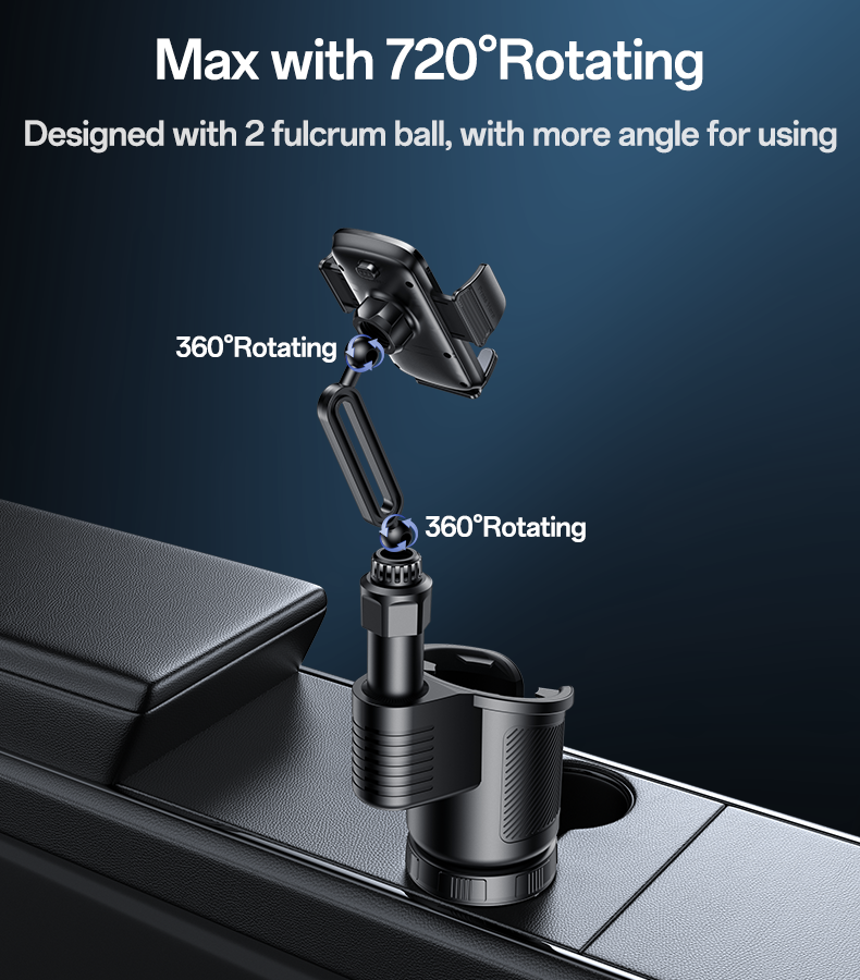YESIDO 2 in 1 Cup Holder Mount C273