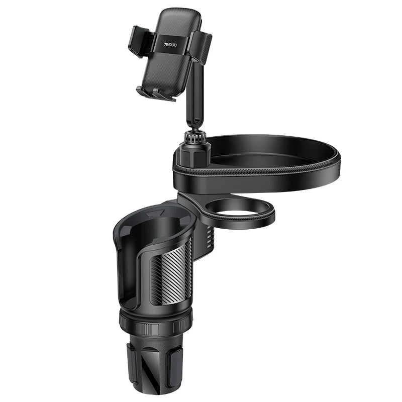 YESIDO 4 in1 Rotating Phone Mount Multifunctional Car Cup Phone Holder C274