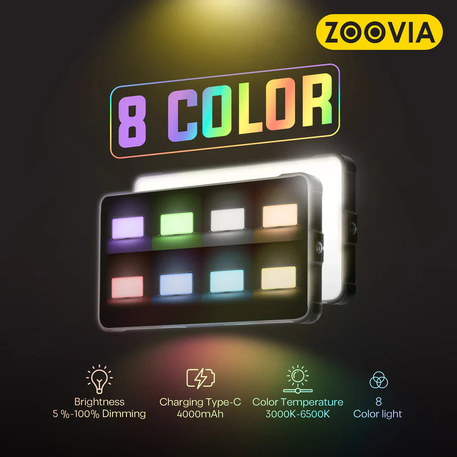 ZOOVIA RGB LED Video Rig with 4000mAh Battery RS-002