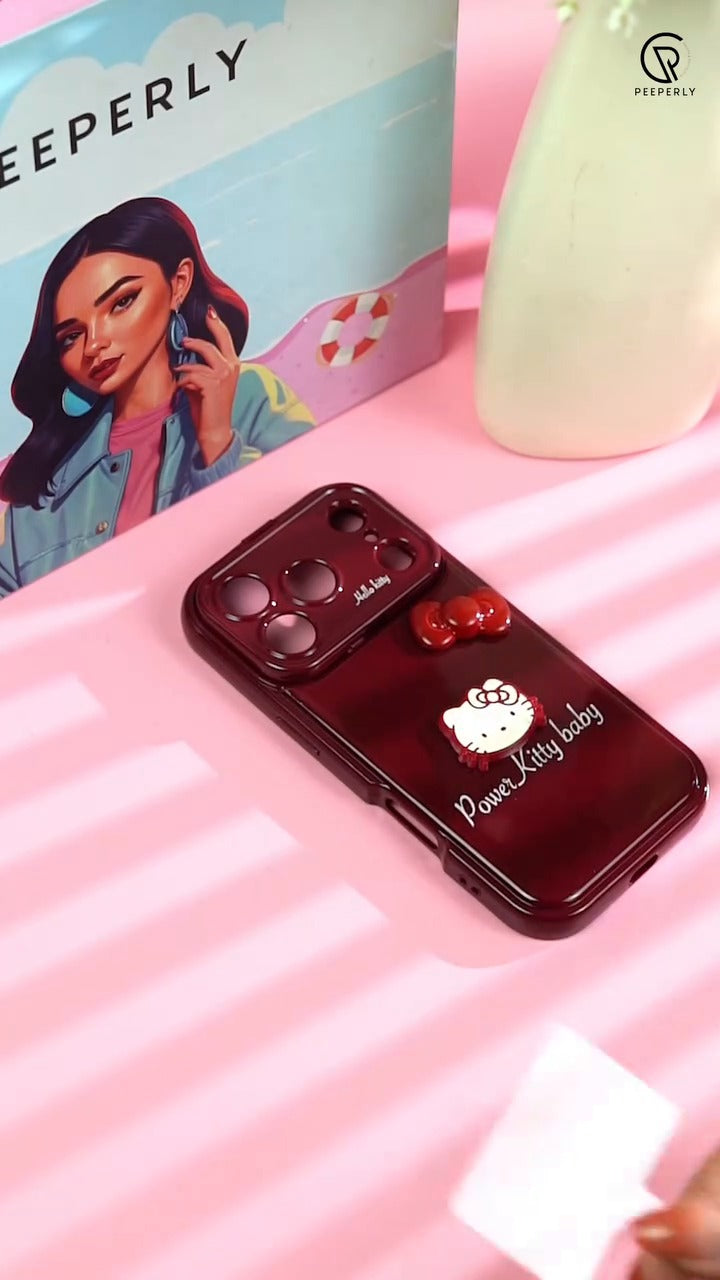 Power Kitty With Mirror Case iPhone 17 Pro Max