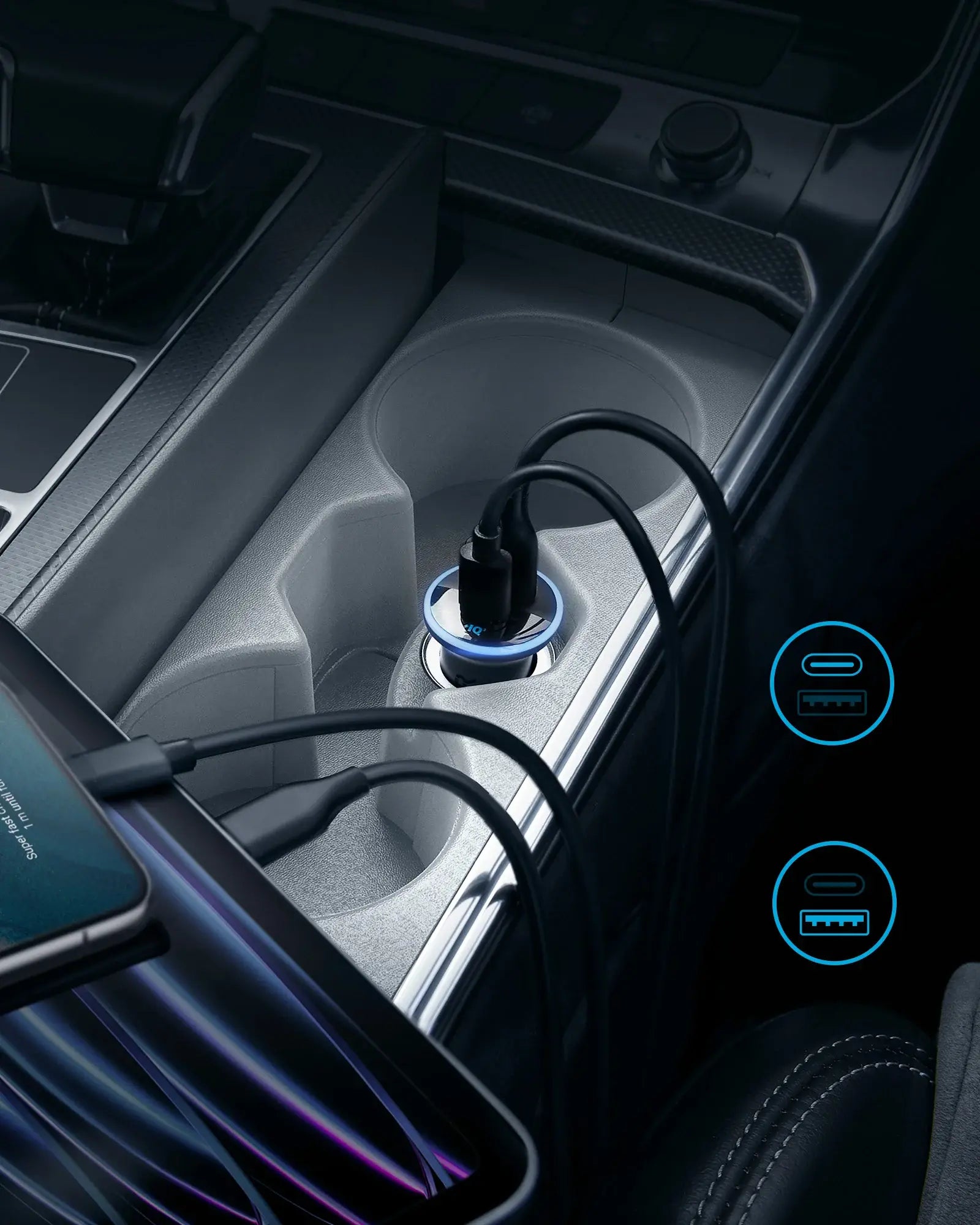 Anker 323 Car Charger 52.5W A2735