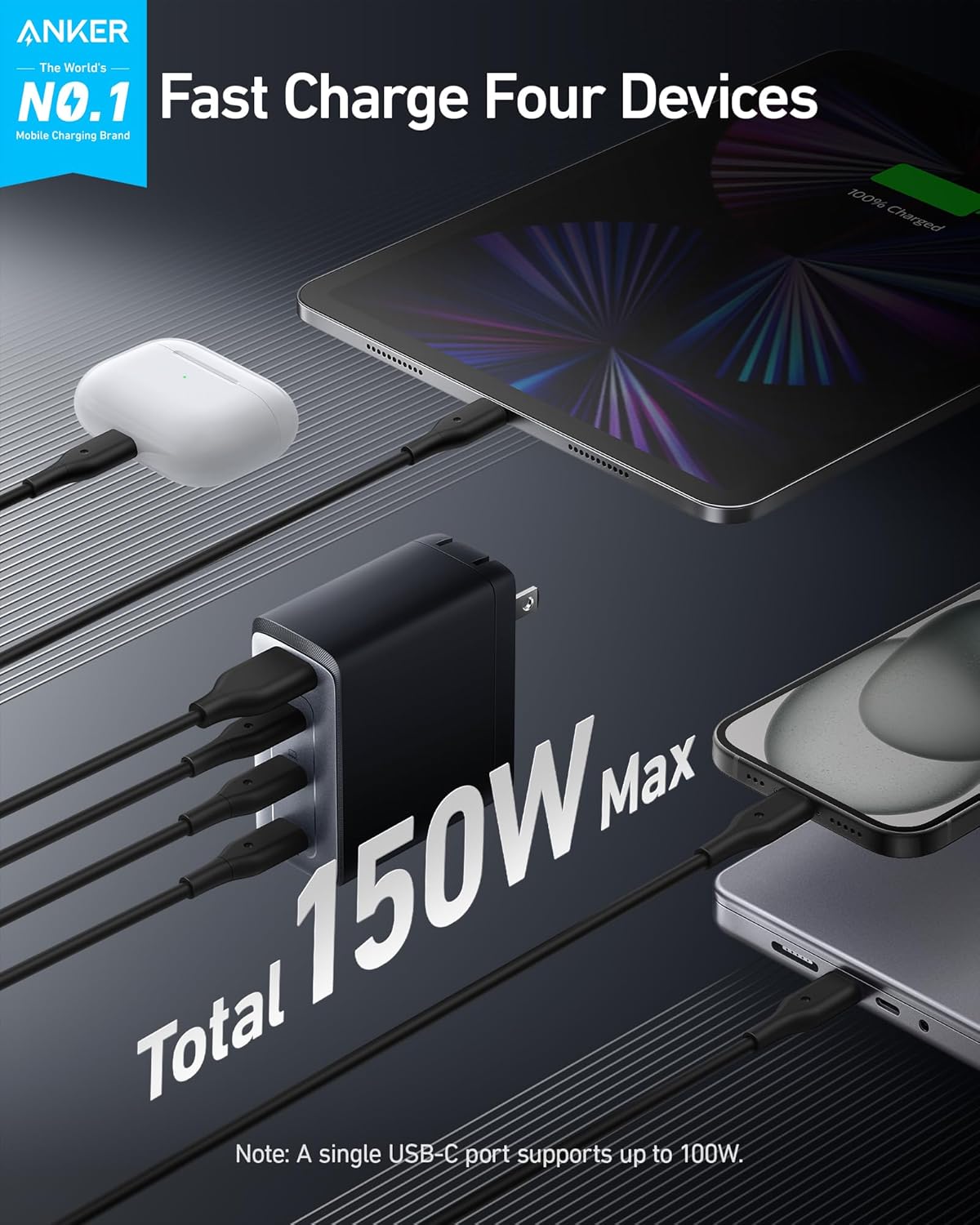 Anker 747 Charger (GaNPrime 150W) A2340