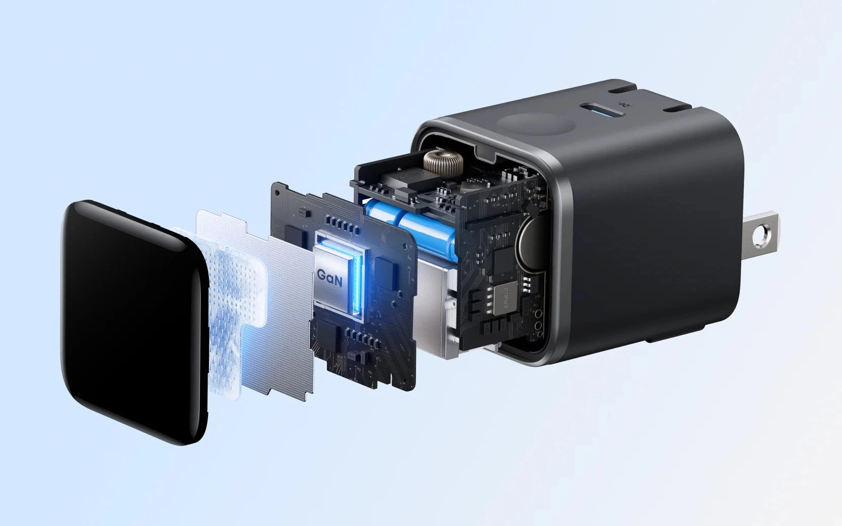 Anker Nano Wall Charger 45W Smart Display 180° Foldable