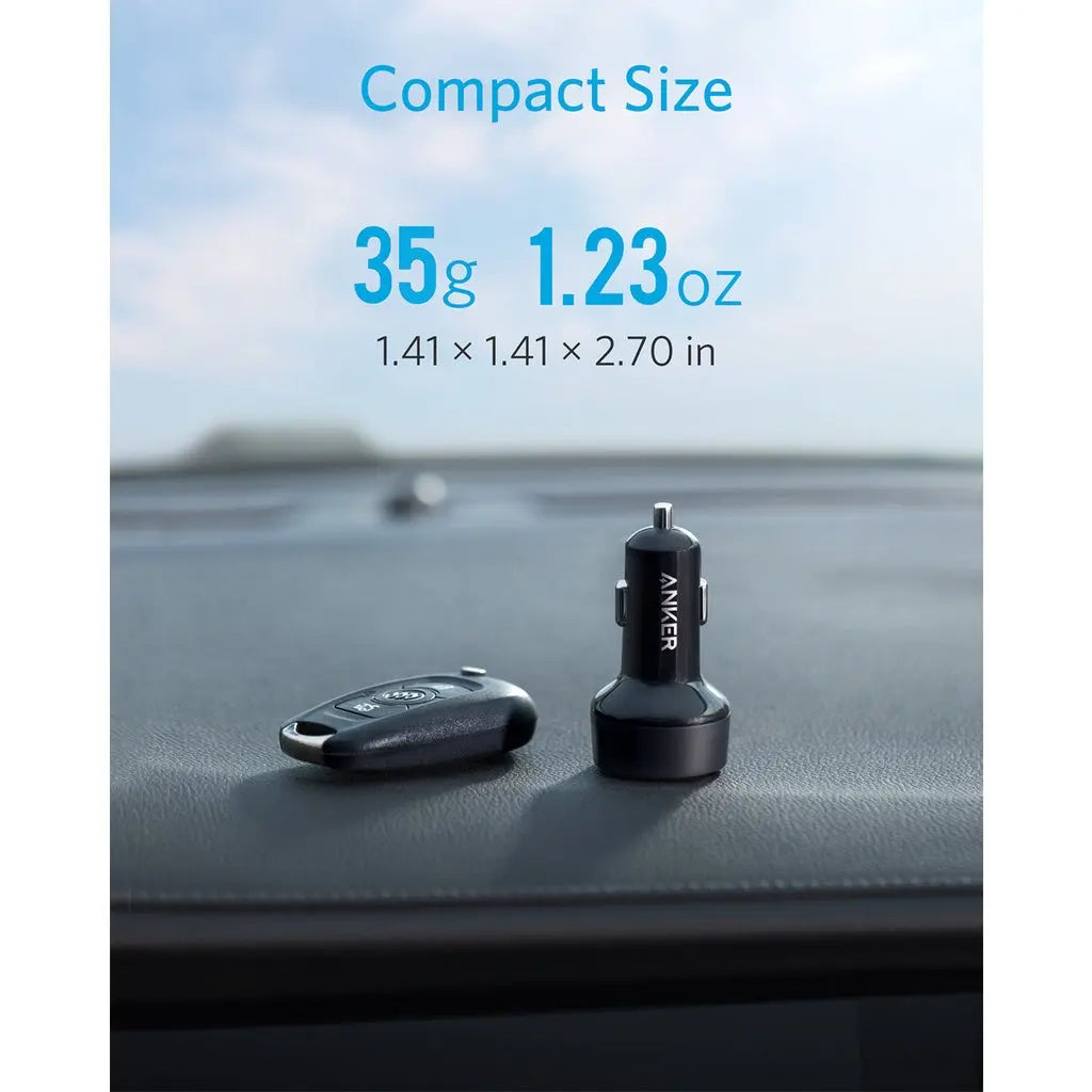 Anker PowerDrive PD+ 2 35W (20W PD+15W) USB C Car Charger A2732