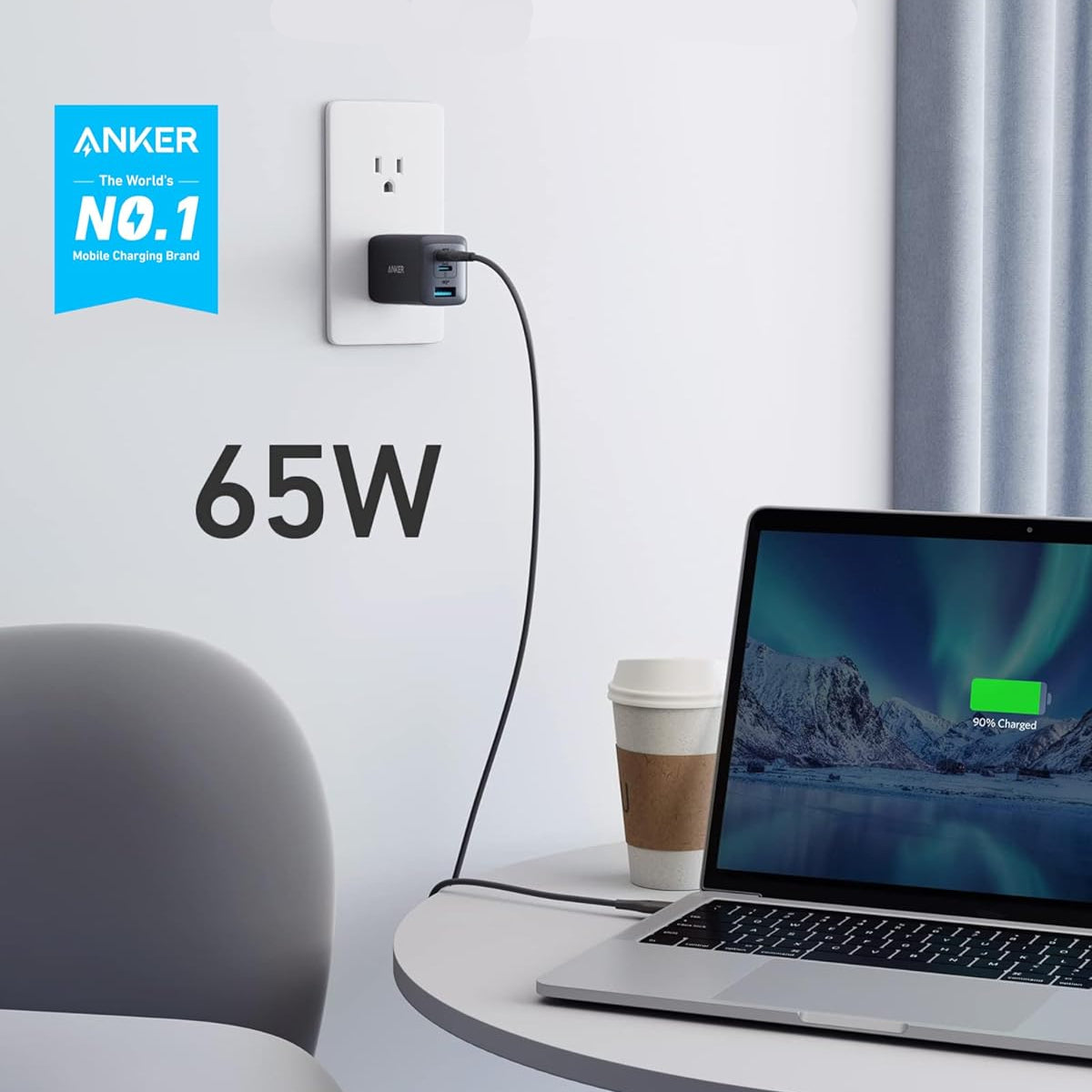 Anker PowerPort III 3-Port 65W Charger A2667