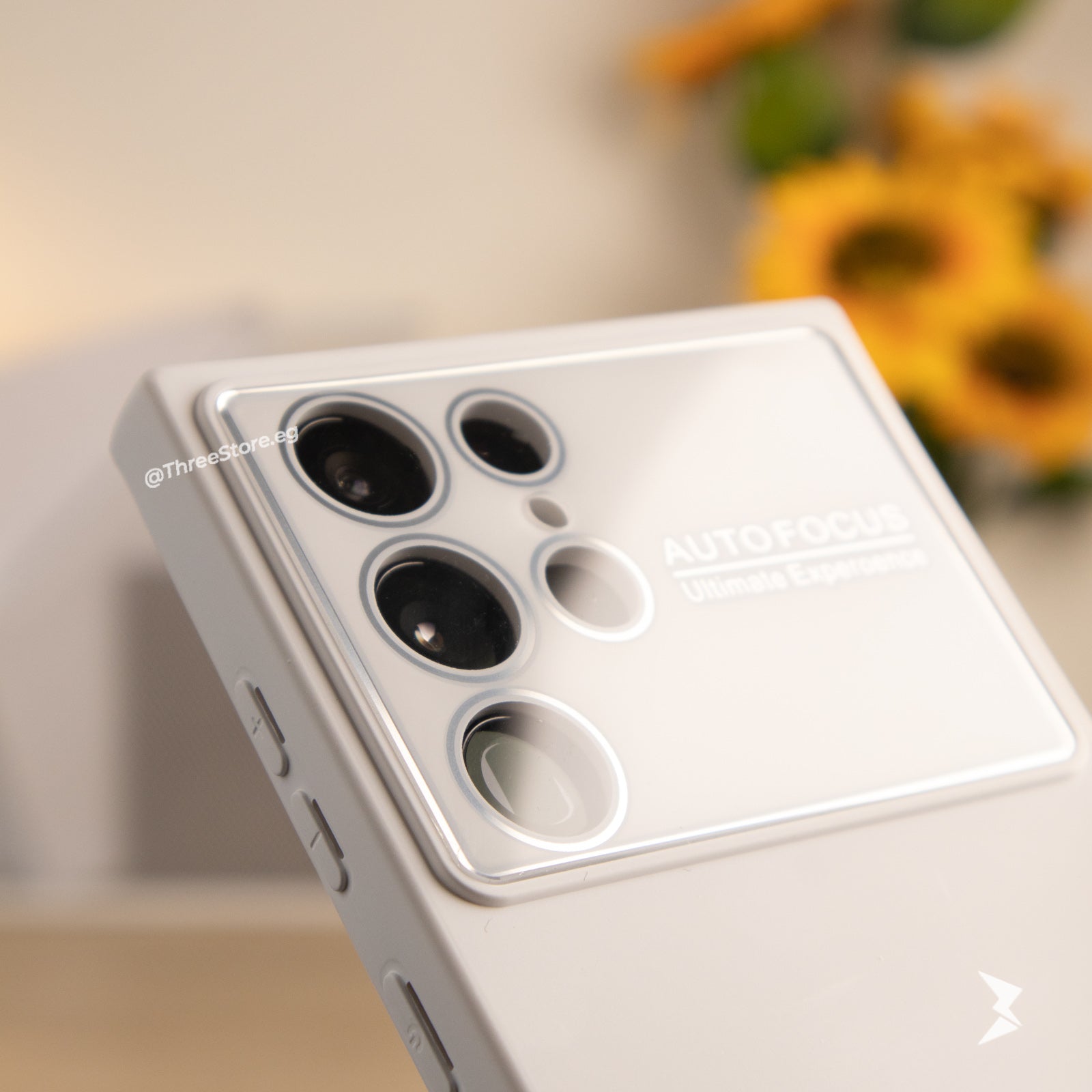 جراب Autofocus بحماية لعدسة الكاميرا وهي تقنية تسمي التركيز التلقائي الفوري لسامسونج Samsung S23 Ultra