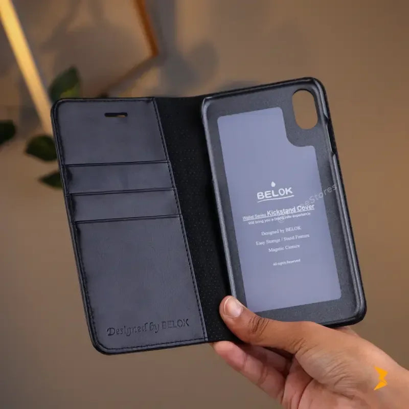 Belok Wallet Series Kickstand Case iPhone X Max - Three