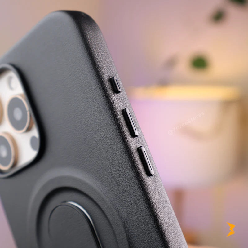 Bigc Leather Strip Case iPhone 16 Pro Max