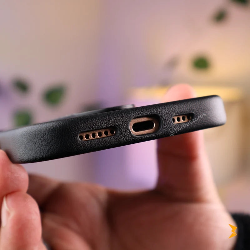 Bigc Leather Strip Case iPhone 16 Pro Max