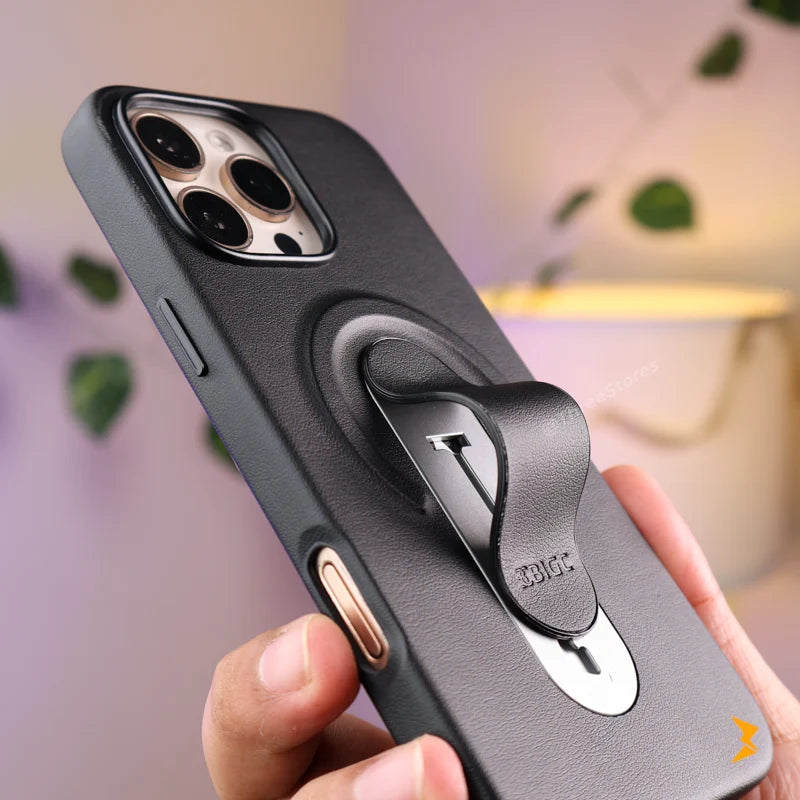 Bigc Leather Strip Case iPhone 16 Pro Max