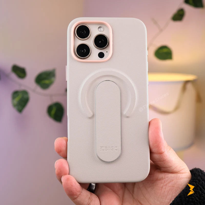 Bigc Leather Strip Case iPhone 16 Pro Max