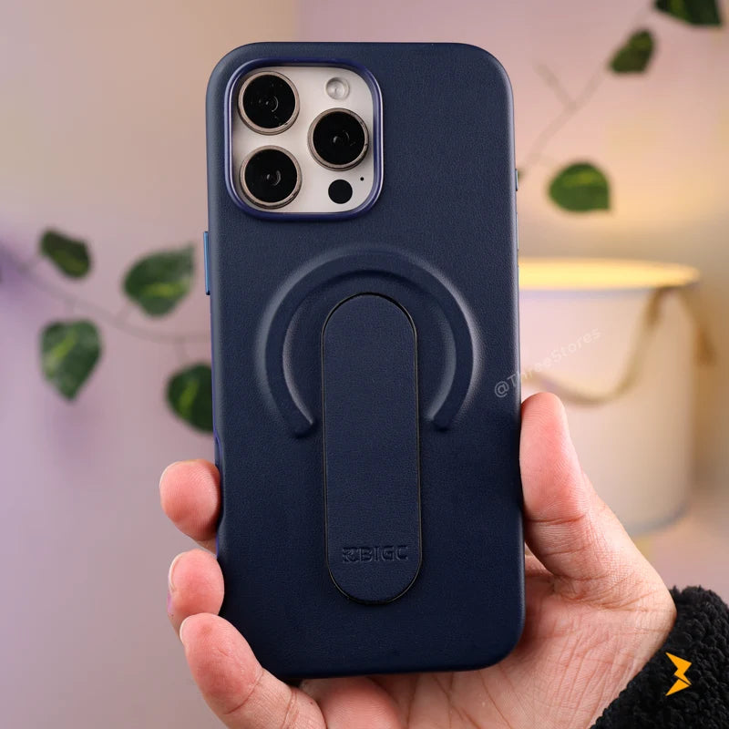 Bigc Leather Strip Case iPhone 16 Pro Max